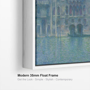 Large Claude Monet Framed Canvas Print of Palazzo da Mula Venice Painting