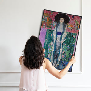 Large Gustav Klimt Framed Wall Art Canvas Prints of Portrait of Adele Bloch Bauer