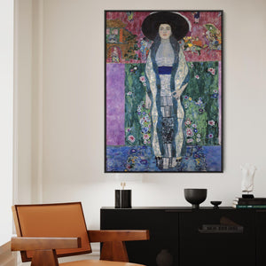 Large Gustav Klimt Framed Wall Art Canvas Prints of Portrait of Adele Bloch Bauer