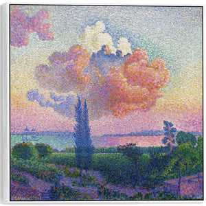 Large Henri Edmond Cross Framed Wall Art Print of The Pink Cloud Abstract Painting - 100cm x 100cm