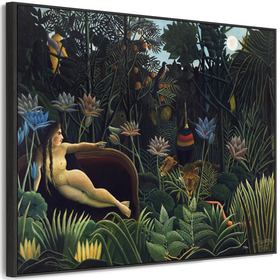 Large Henri Rousseau Wall Art Framed Canvas Print of The Dream Famous Painting