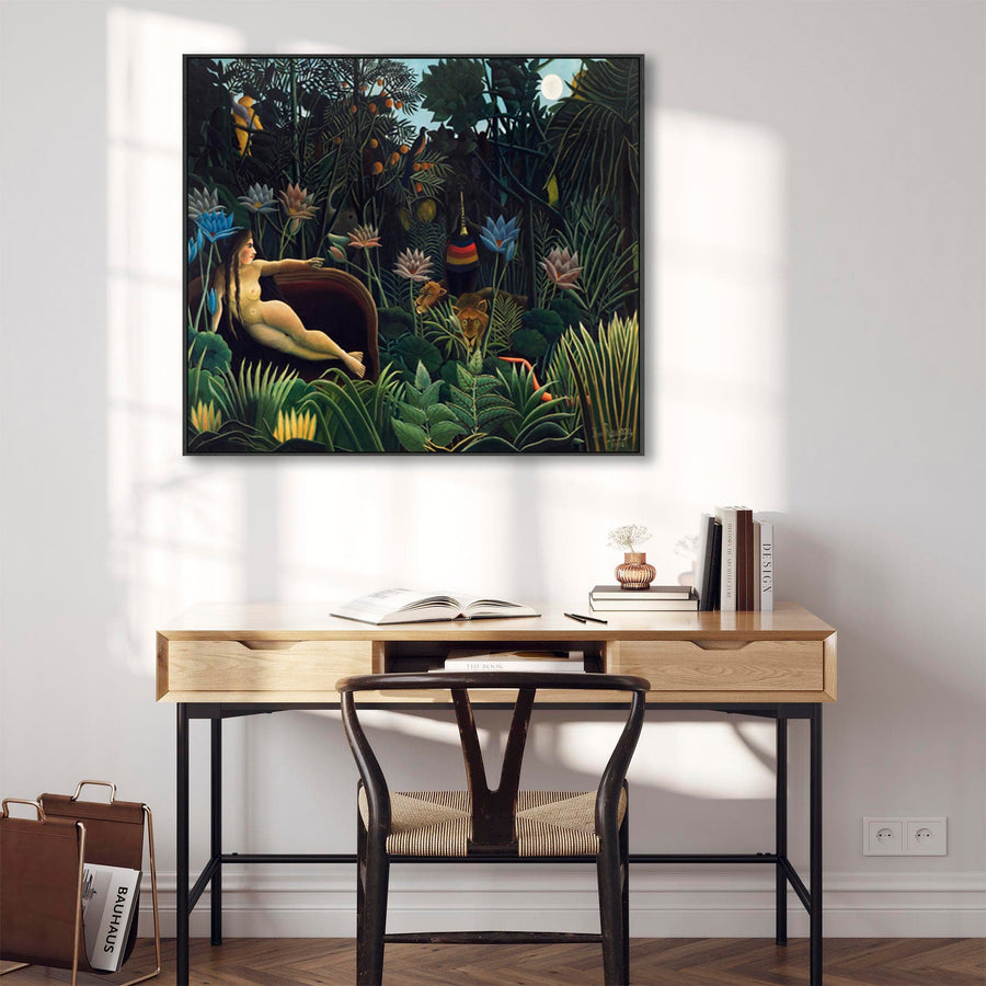 Large Henri Rousseau Wall Art Framed Canvas Print of The Dream Famous Painting