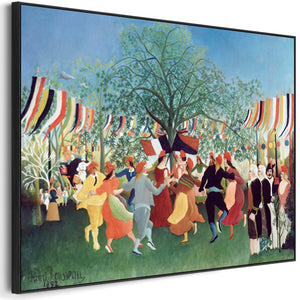 Large Henri Rousseau Wall Art Framed Canvas Print of Centennial of Independence Famous Painting