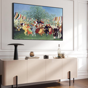 Large Henri Rousseau Wall Art Framed Canvas Print of Centennial of Independence Famous Painting