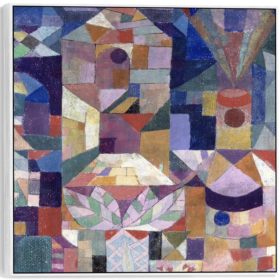 Large Paul Klee Abstract Wall Art Canvas Prints of Burggarten