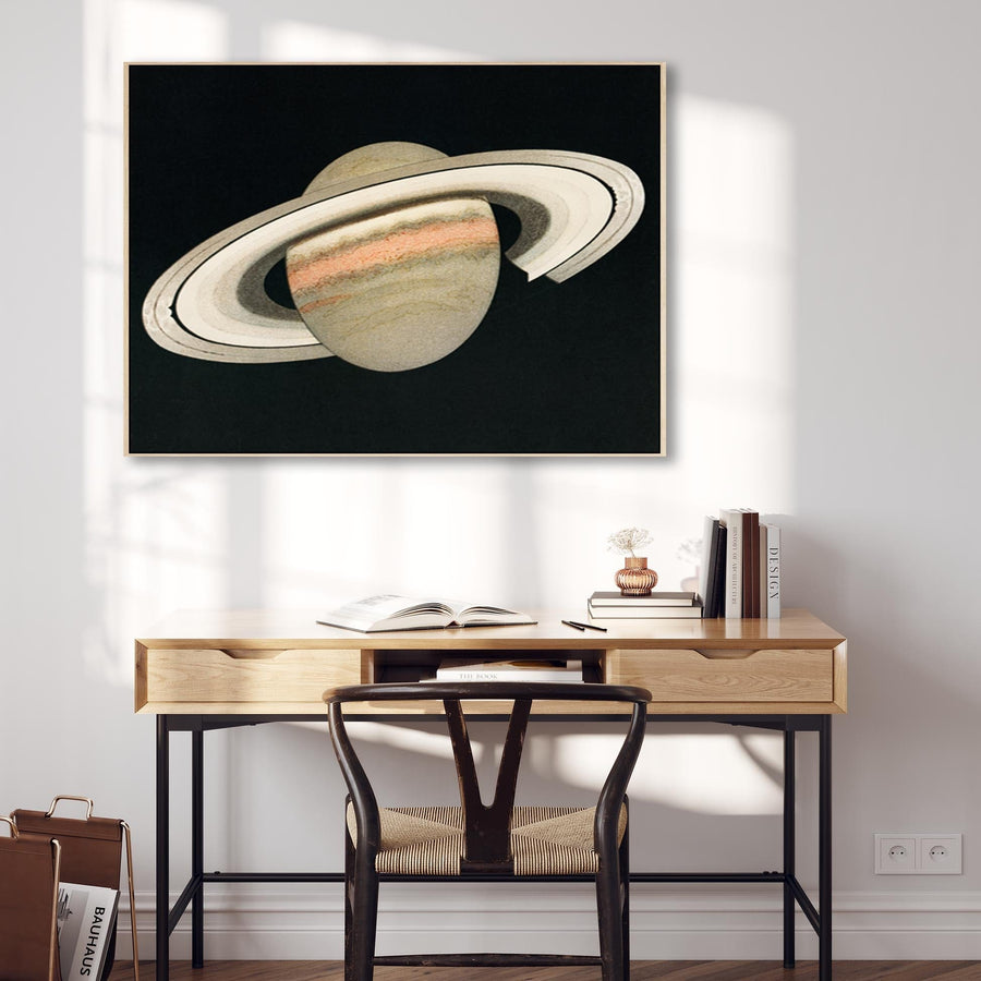 Large Saturn Rings Framed Prints on Canvas Space Planets XL