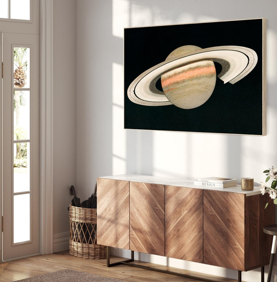 Large Saturn Rings Framed Prints on Canvas Space Planets XL