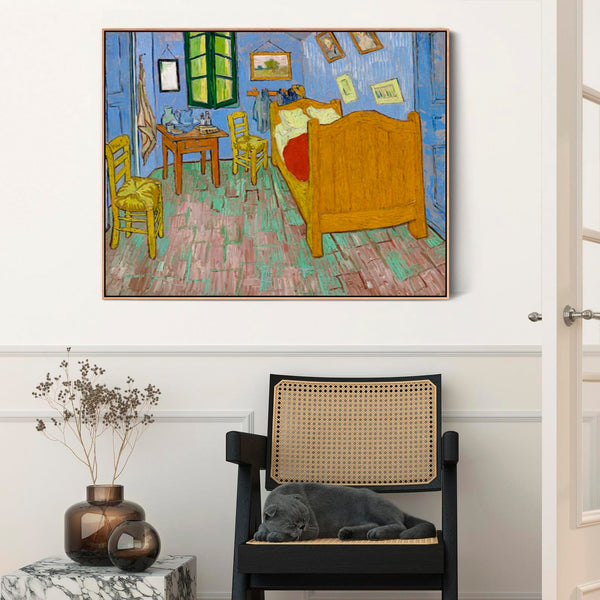 Large Vincent Van Gogh Framed Wall Art Print of The Bedroom Painting