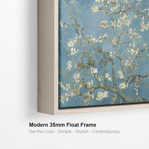 Large Vincent Van Gogh Wall Art Framed Canvas Print of Almond Blossom Floral Painting