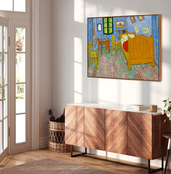 Large Vincent Van Gogh Framed Wall Art Print of The Bedroom Painting