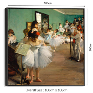 Edgar Degas - Framed Wall Art Print Canvas Picture - Dance Class