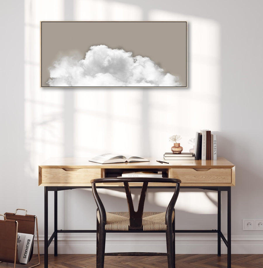 A Neutral / Beige Image of Relaxing Clouds