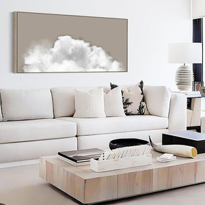 A Neutral / Beige Image of Relaxing Clouds