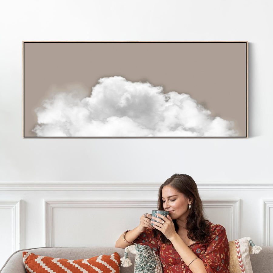 A Neutral / Beige Image of Relaxing Clouds