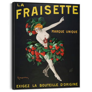 Leonetto Cappiello Framed Kitchen Art Print - French Poster Fraisette - on Canvas