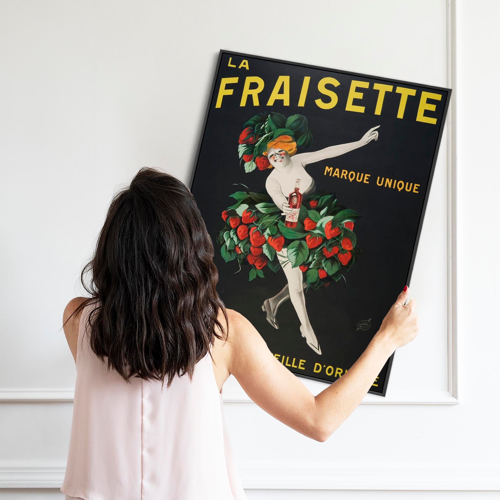 Cappiello Framed Kitchen Art Print French Poster Fraisette