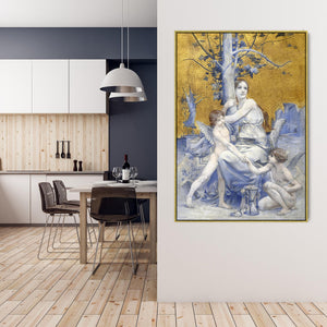 Luc-Olivier Merson Artwork Canvas Print Framed Allegory of Time