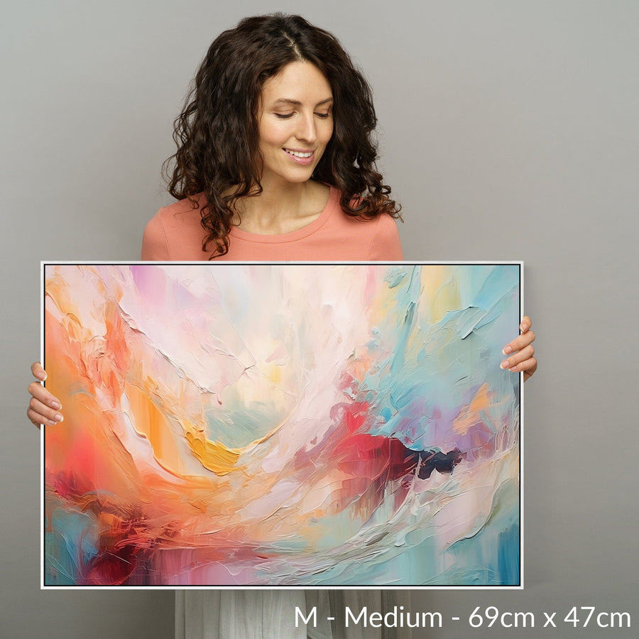 Bright Frame Abstract Bright-Abstract-Colourful-Framed-Wall-Art-Modern-Canvas