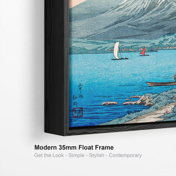 Mount Fuji Lake Wall Art Framed Canvas Print of Hiroaki Takahashi Painting