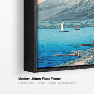Mount Fuji Lake Wall Art Framed Canvas Print of Hiroaki Takahashi Painting