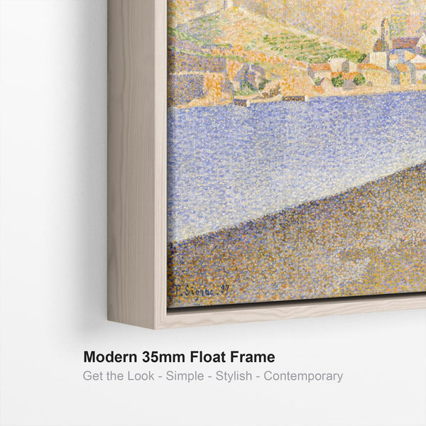Paul Signac Artwork Canvas Print Framed The Town Beach Colliour Opus