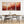 Large Red Gold Framed Abstract Canvas Wall Art - Set of 3 XXL - 212cm Wide