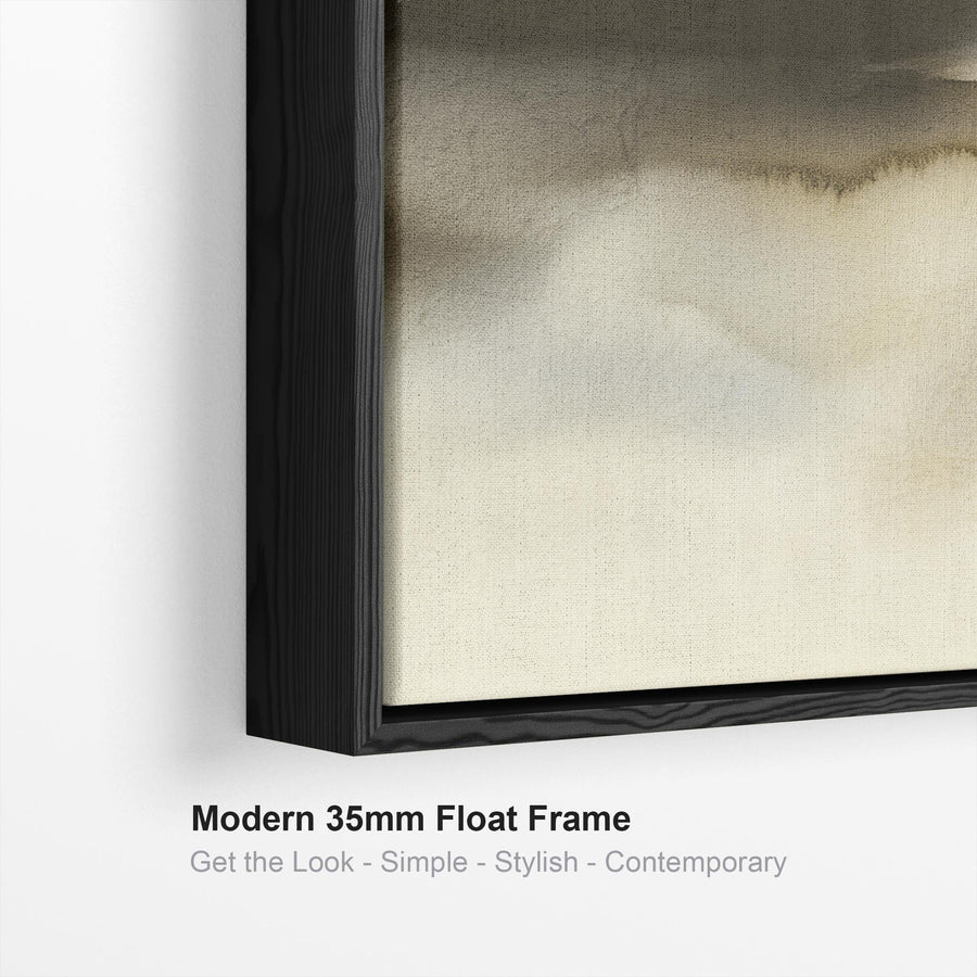 Modern Living Room Wall Art - Abstract Sage Neutral Lounge Artwork