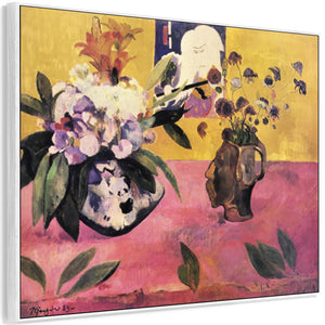 Large Paul Gauguin Wall Art Framed Canvas Print of Japanese Still Life Painting