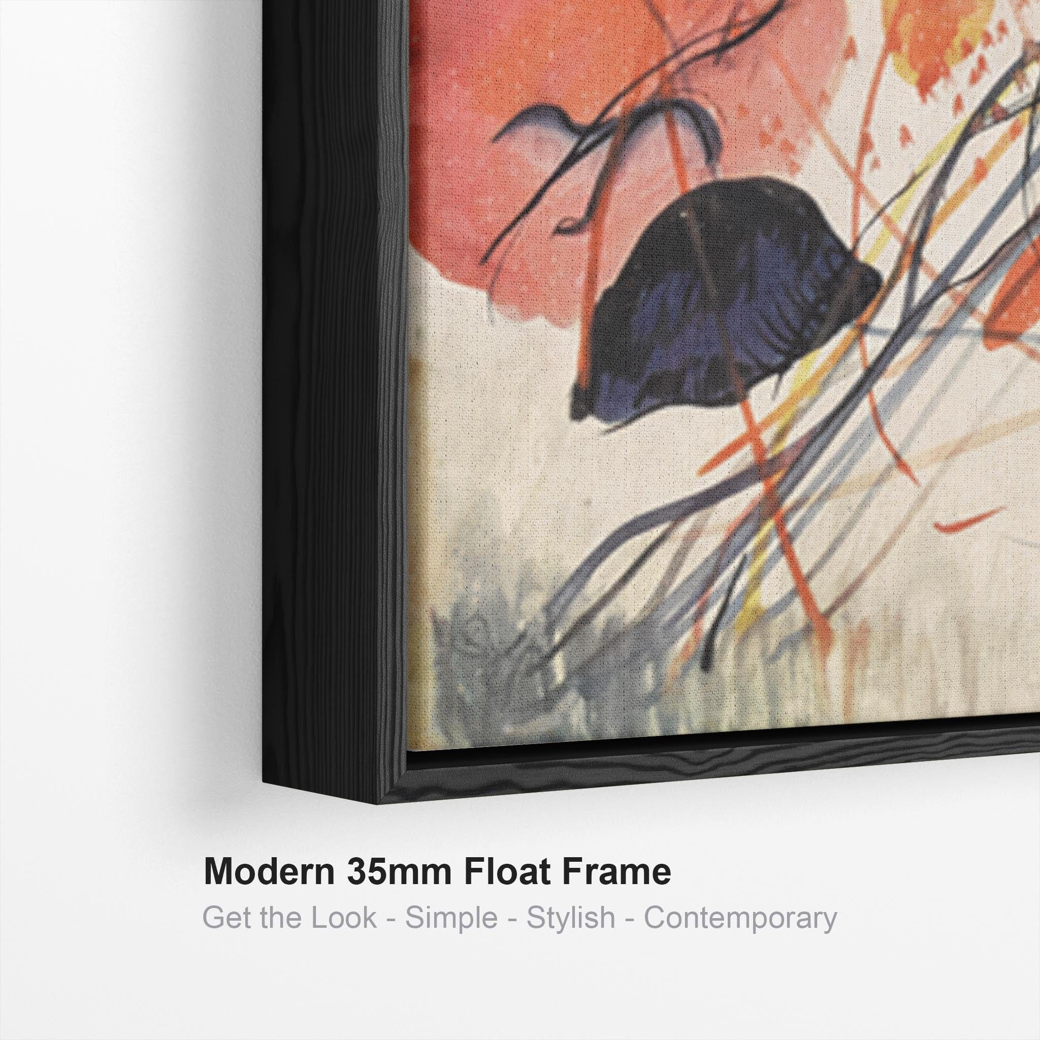 Large Multi Coloured Wassily Kandinsky Abstract Wall Art