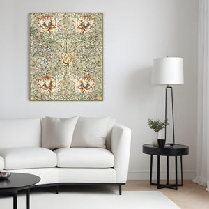 William Morris Artwork Canvas Print Framed Honeysuckle 1876