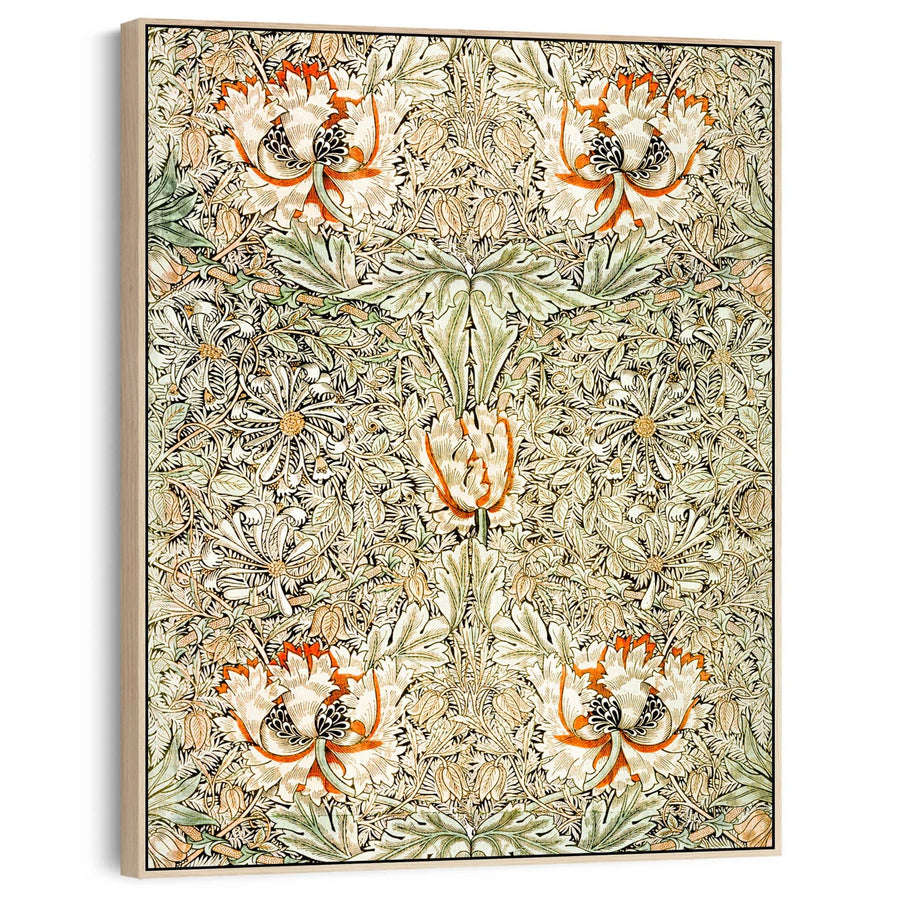 William Morris Artwork Canvas Print Framed Honeysuckle 1876