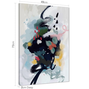 Abstract Multi Coloured Illustration Canvas Art Prints