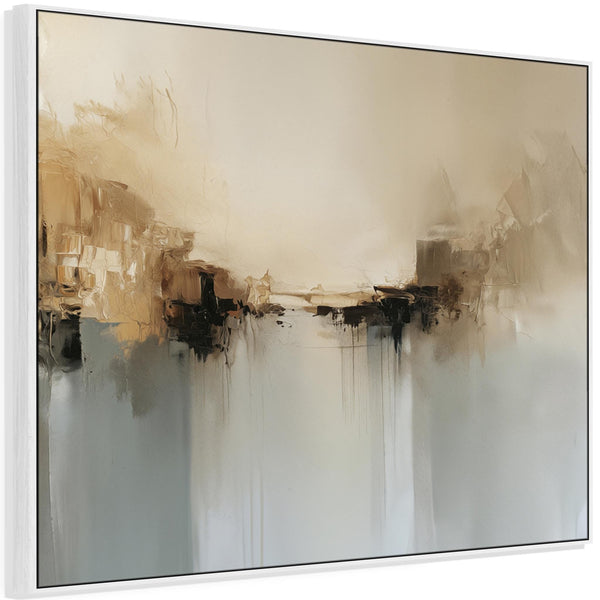 Extra Large Abstract Landscape - Stillness - Framed Canvas Art