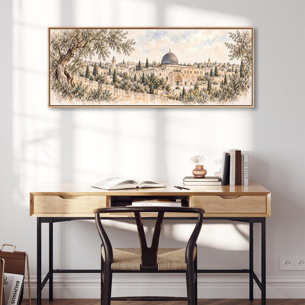 Islamic Framed Canvas Al Aqsa Qibli Mosque Jerusalem Palestine