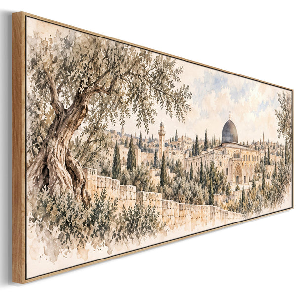 Islamic Framed Canvas Al Aqsa Qibli Mosque Jerusalem Palestine