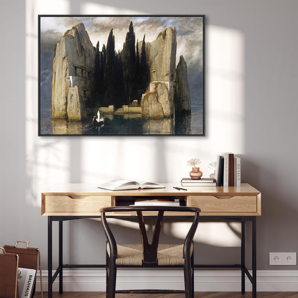 Arnold Boecklin Island of the Dead Framed Artwork Canvas Print