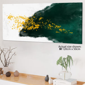 Abstract Green Yellow Painting Canvas Art Pictures