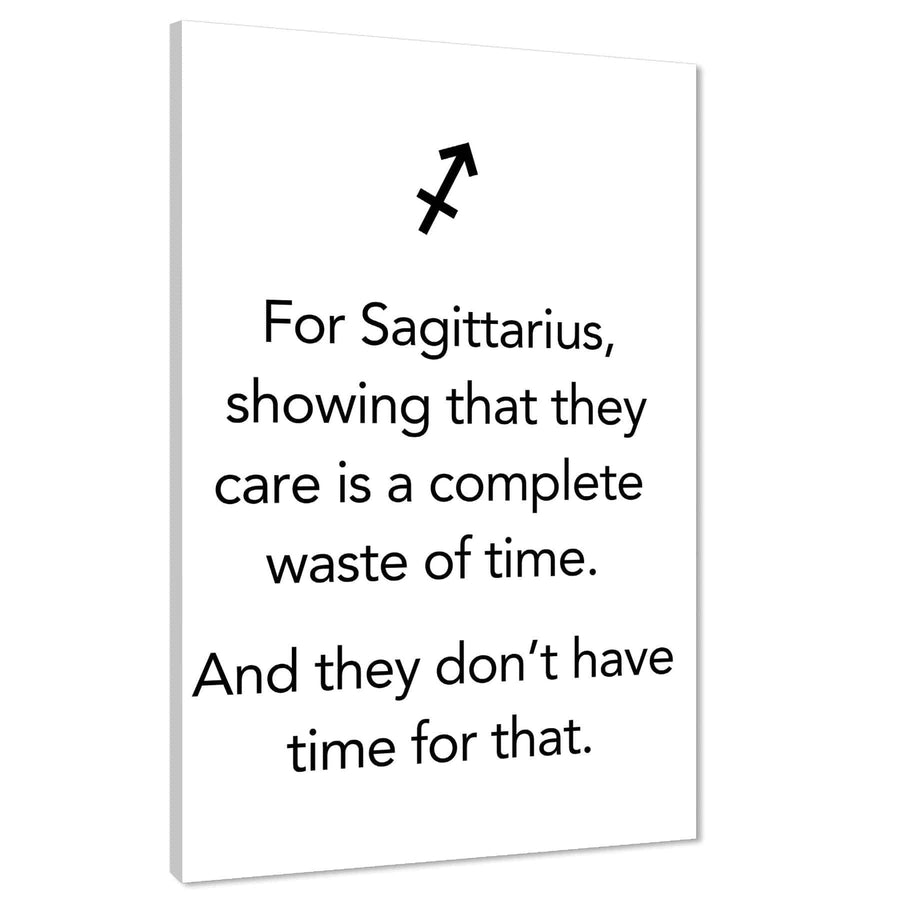 Sagittarius Quote Framed Art Prints  Black and White