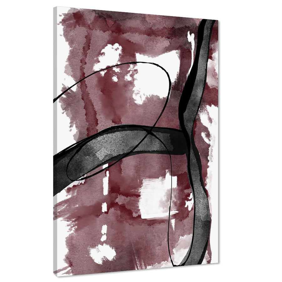 Abstract Red Black Graphic Canvas Art Pictures