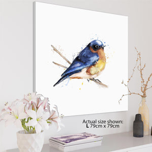 Bluebird Canvas Art Pictures - Blue Yellow