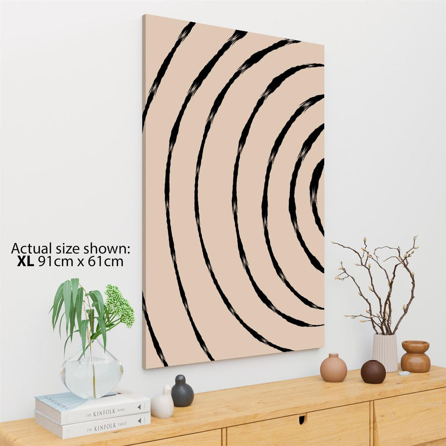 Abstract Black Natural Line Drawing Canvas Art Pictures