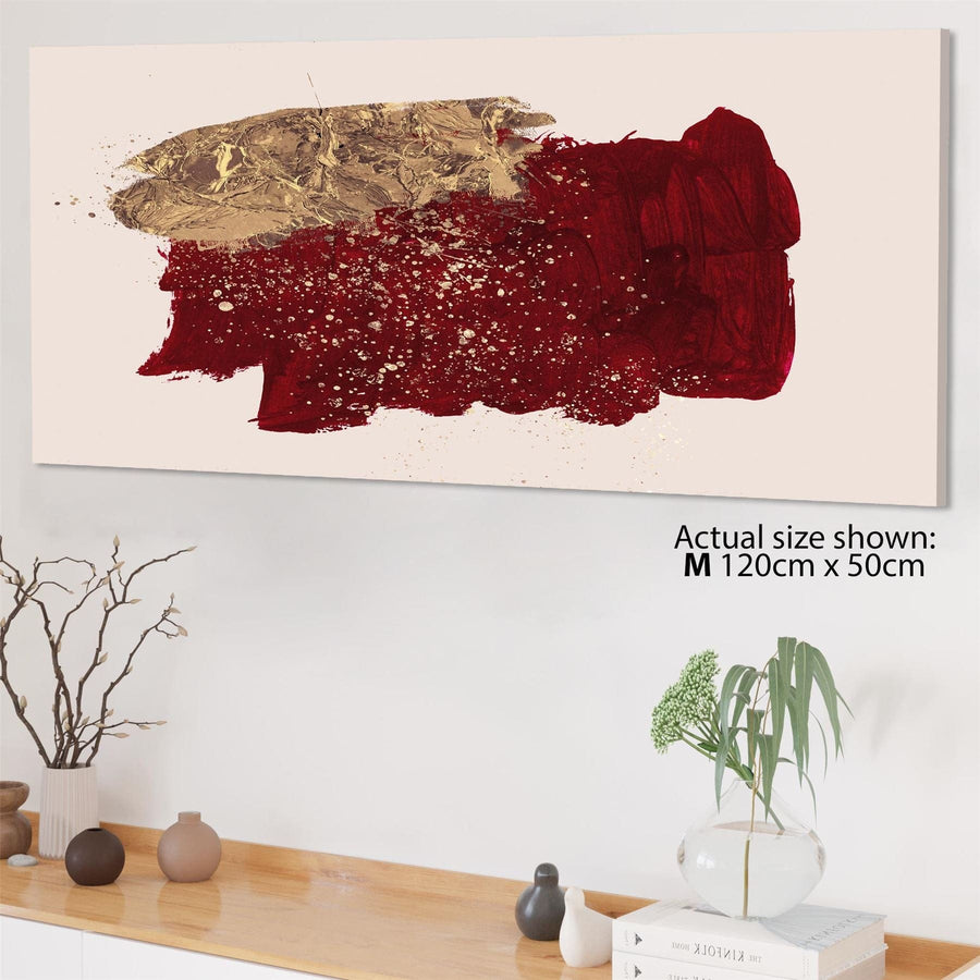 Abstract Red Gold Painting Canvas Art Pictures