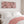Pink Bedroom Wall Art Canvas - Framed Dusty Rose Print over Bed