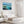 Living Room Framed Wall Art on Canvas - Teal Lounge Landscape