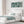 Wide Framed Bedroom Artwork Canvas Teal Green Splash over Bed
