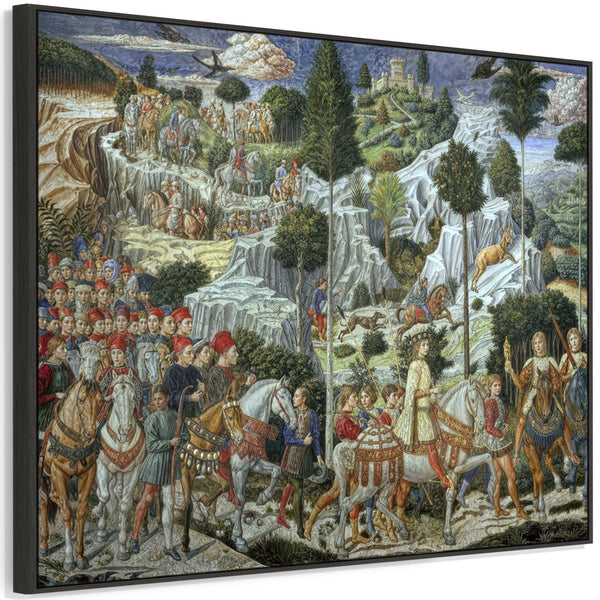 Benozzo Gozzoli Framed Artwork on Canvas Journey of the Magi
