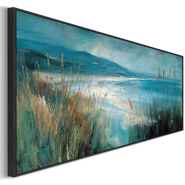 Wide Living Room Framed Wall Art Canvas for Lounge - Tempest