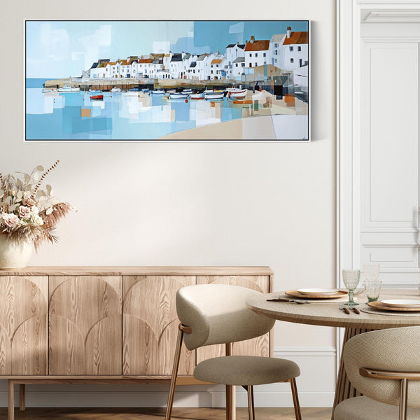 Wide Cornish Panoramic Wall Art Print - Long Narrow Coastal Artwork