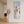 Tall Pastel Blue Cream Framed Wall Art Canvas Narrow Dusky Path