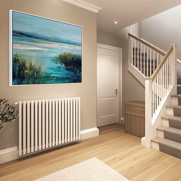 Extra Large Framed Irish Coastal Wall Art - Teal Blue Shores